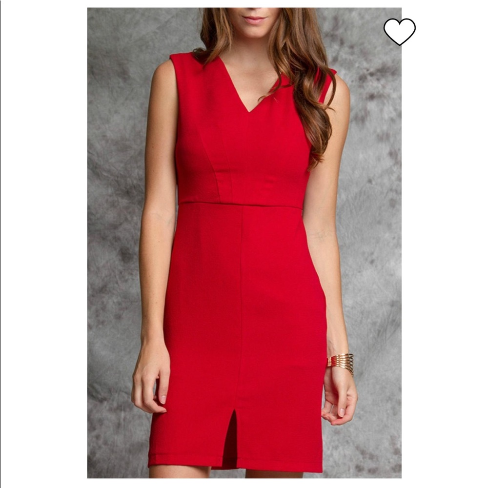 Ya Los Angeles red cocktail dress